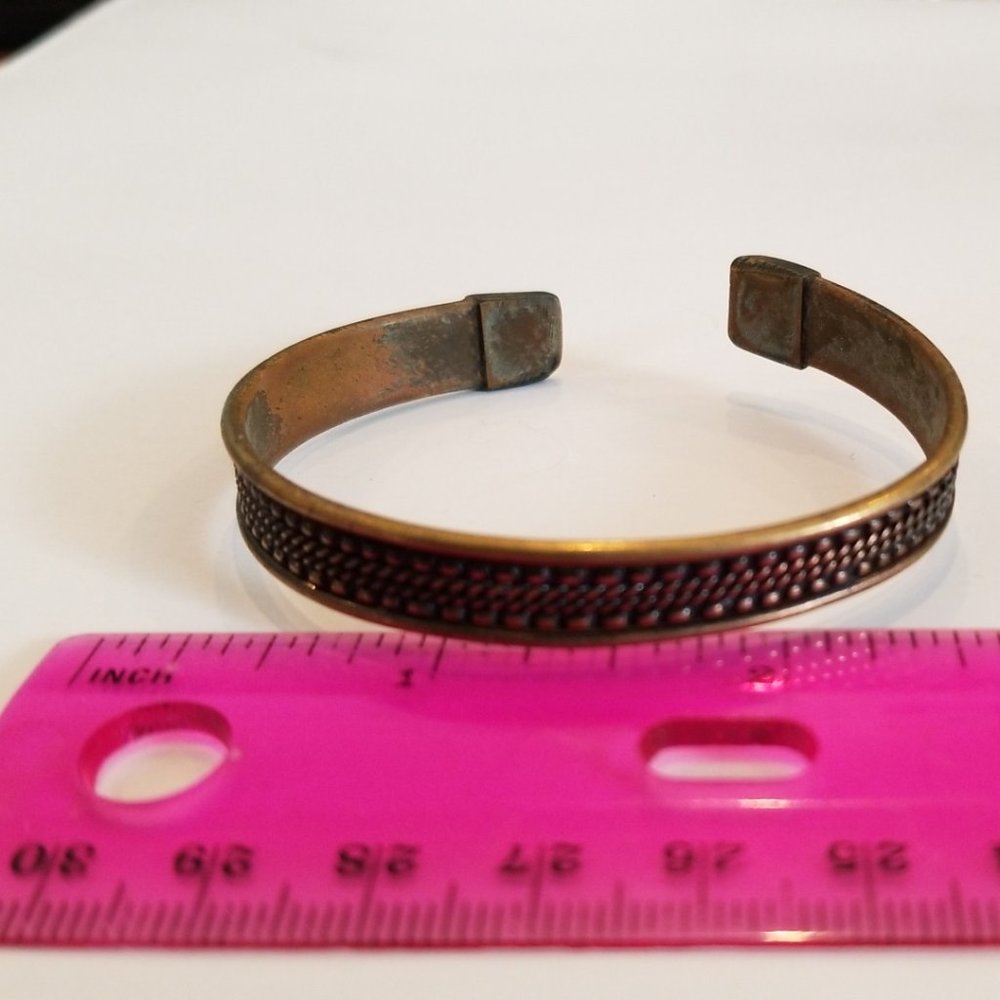 Engraved Metal Cuff Bracelet